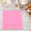 Silicone Cake Letter Mold Baking Tool Pink 10.4cm x 10.9cm 7