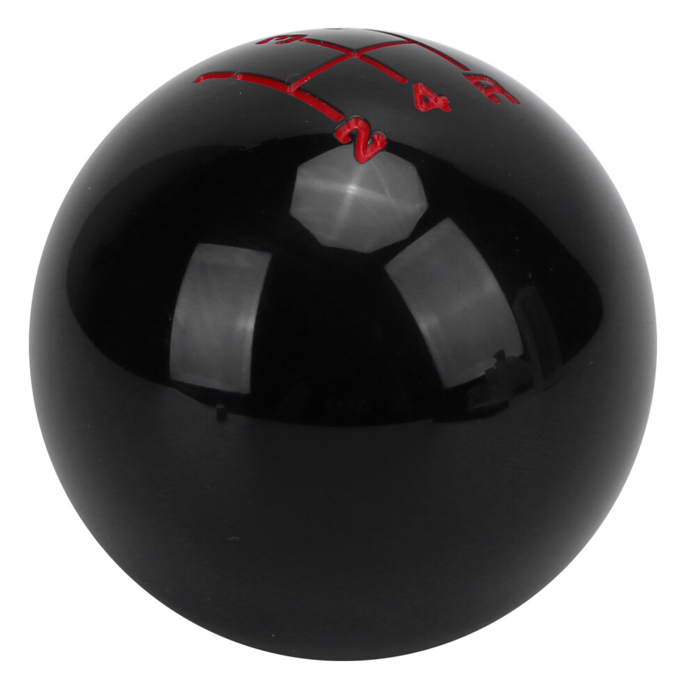 5-Speed Wear Resistant Gear Shift Knob M12x1.25 With 3 Adapters Black 5081358376615