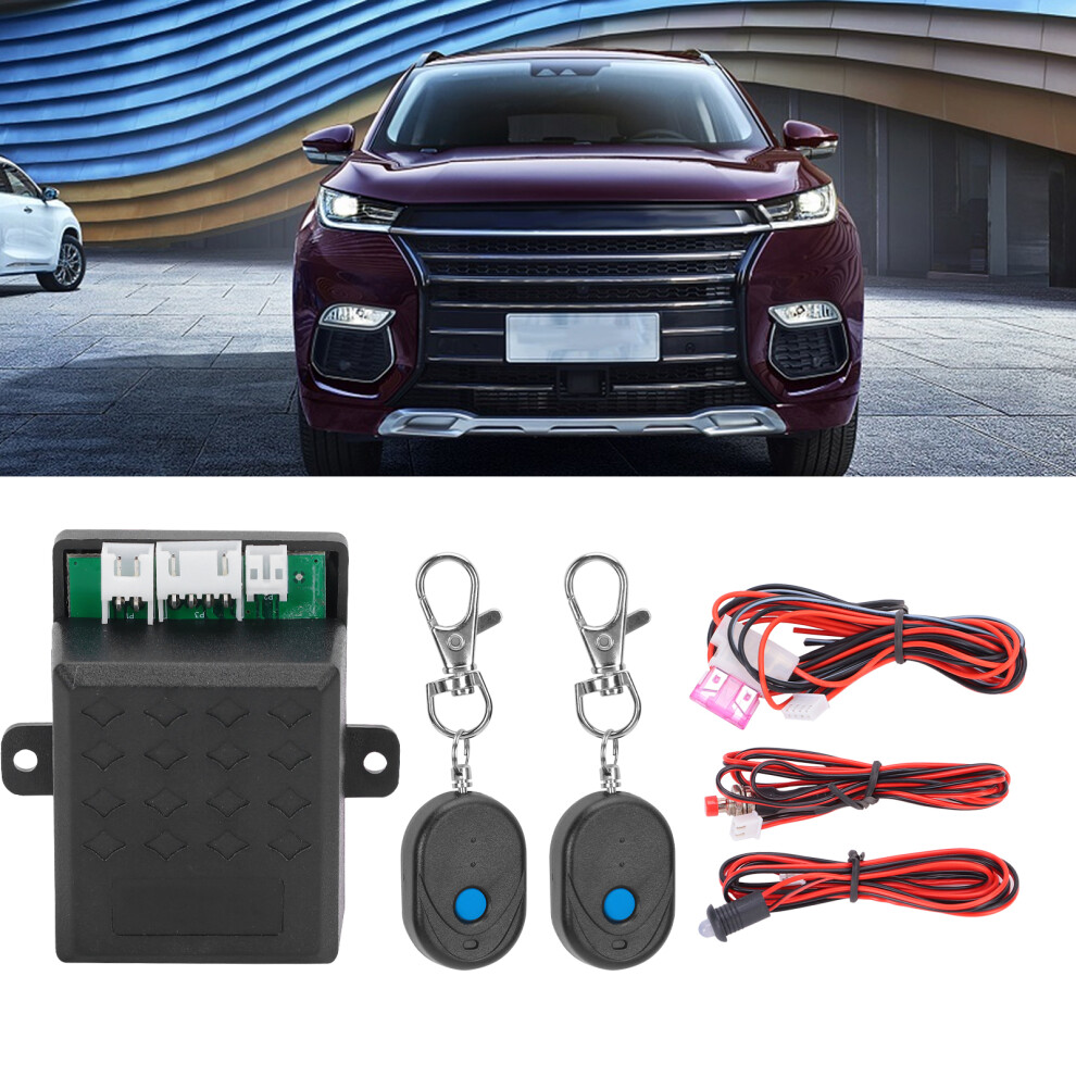 Wireless Car Engine Immobilizer Remote Control Anti Hijack Security Alarm Kit 3191358376590