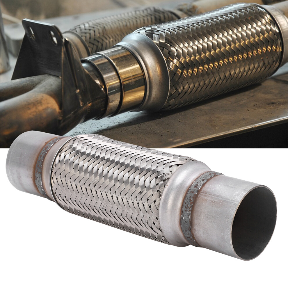 High-Quality 2.5X12in Exhaust Flexi Pipe Repair Part Stainless Steel 8791358376450