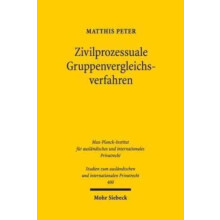 Zivilprozessuale Gruppenvergleichsverfahren by Matthis Peter Paperback