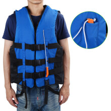 Universal Adult Life Jacket XXL Blue with Whistle, 55cm, Up to 110kg