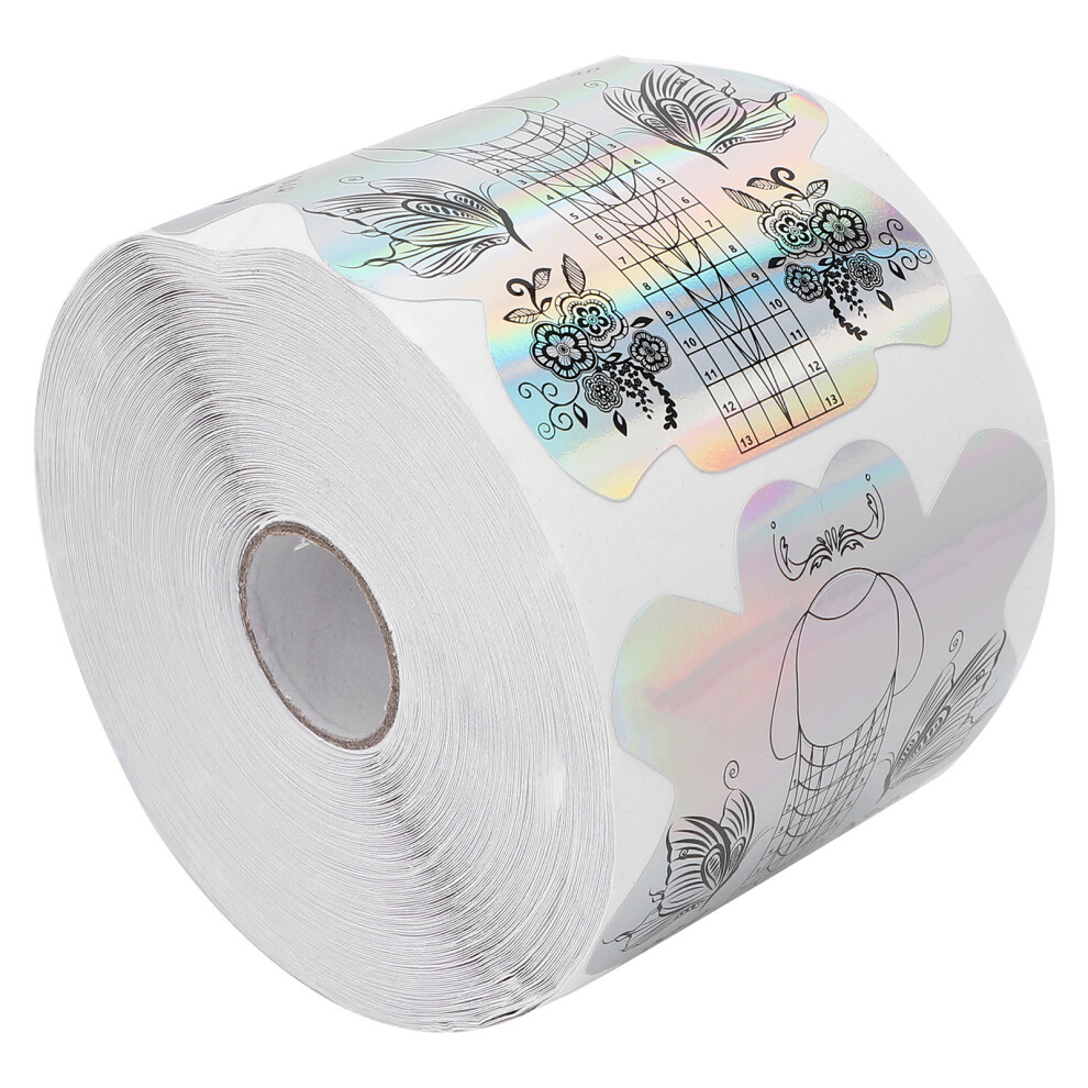 300pcs Moisture-Proof Nail Gel Forms with Length Markers for DIY