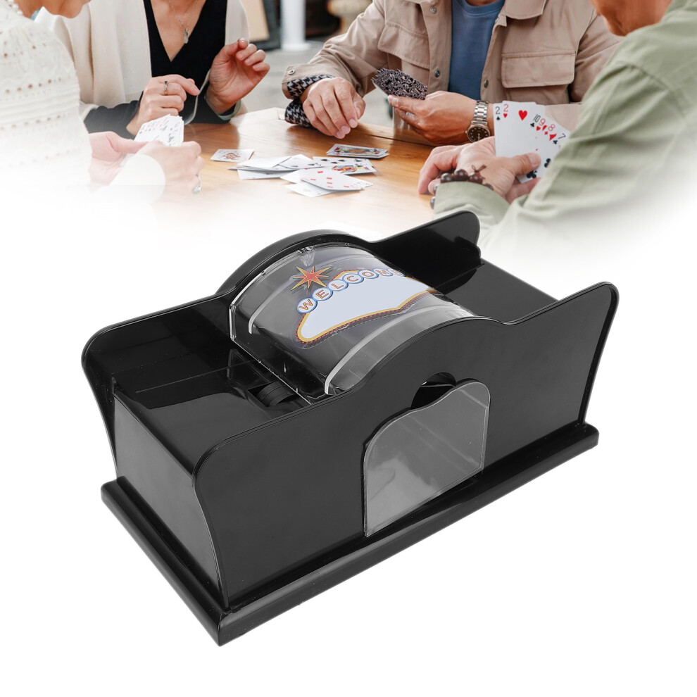 Compact 1-2 Deck Handheld Card Shuffler - Perfect for Poker & Card Games
