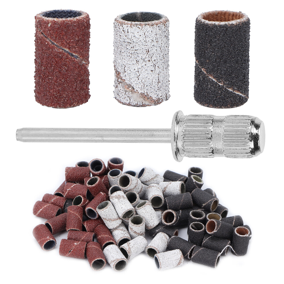 75pcs Professional Nail Sanding Bands Kit Grit 80# 120# 180# Included