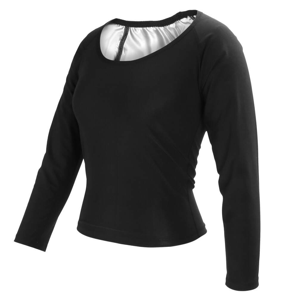 Women's Slimming Sauna Body Shaper Shirt 4XL/5XL Polyurethane Sweat Enhancer