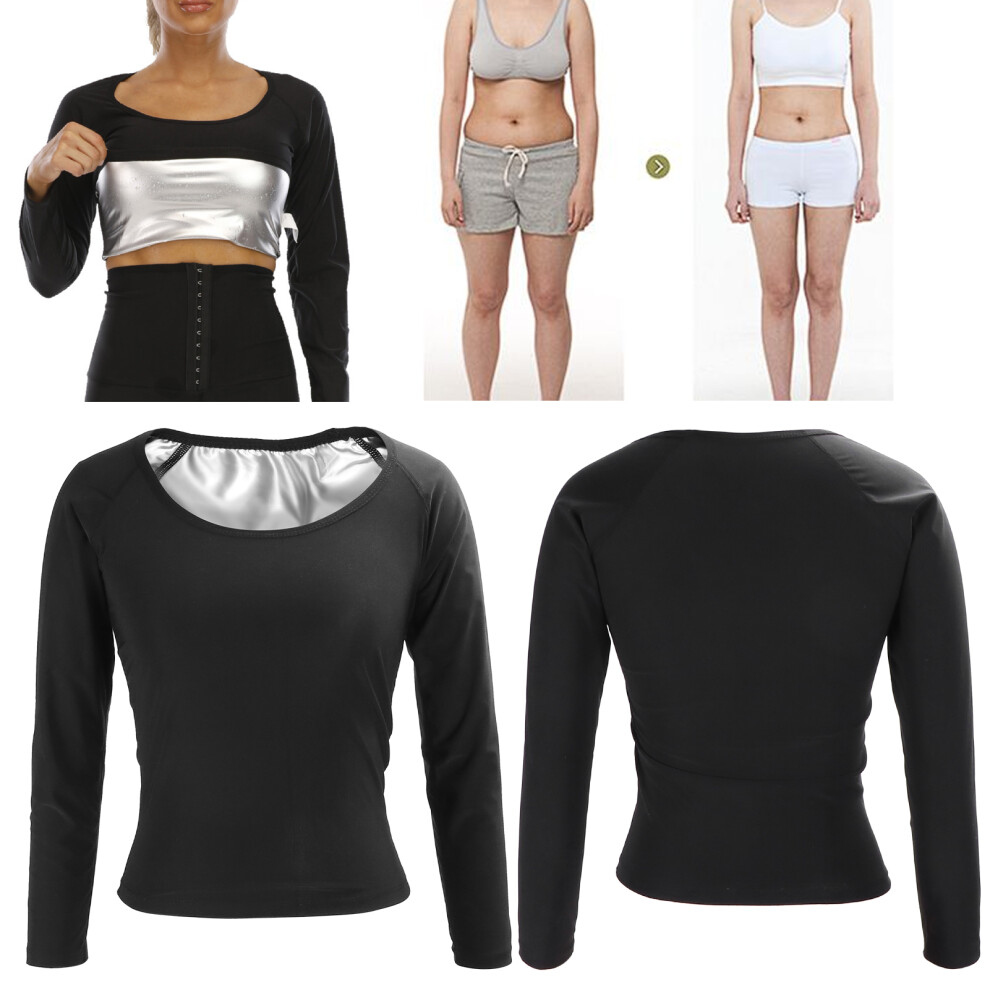 Quick-Dry 2XL/3XL Women's Sauna Sweat Shapewear for Intense Workouts