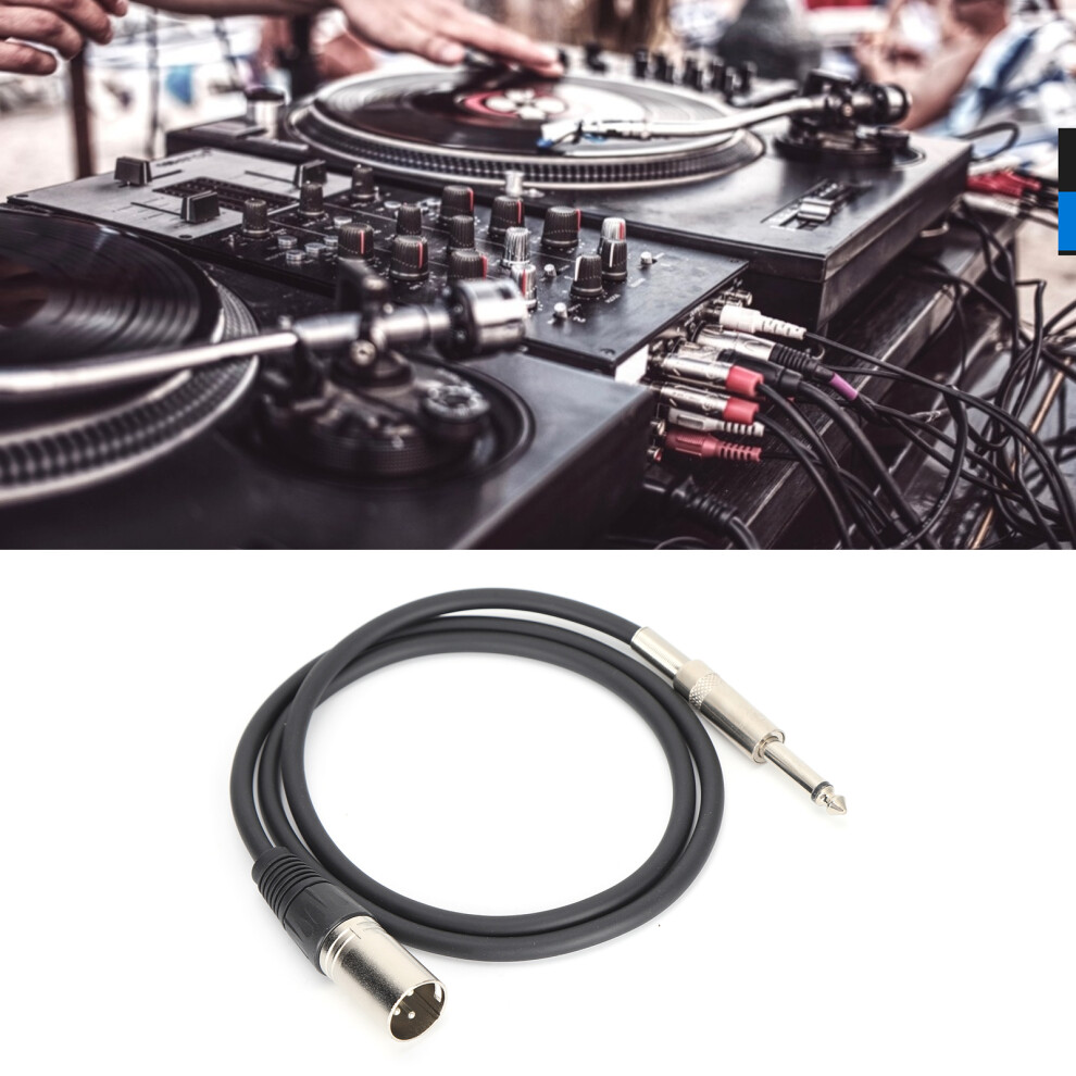 0.5M Xlr Male To Trs Jack Microphone Cable For Stage & Speaker Use 7661358383240