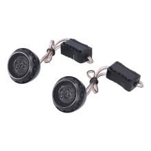 2 Stück 12-24V 140W Auto-Tweeter-Lautsprecher 89dB, 3x4,5cm Schwarz
