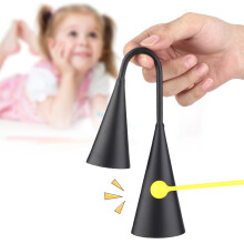 Schwarze Agogo-Glocke Binaurale Handheld Latin-Metallperkussioninstrument L