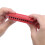 Translucent Plastic 10-Hole Harmonica with Storage Box for Kids Crimson 9