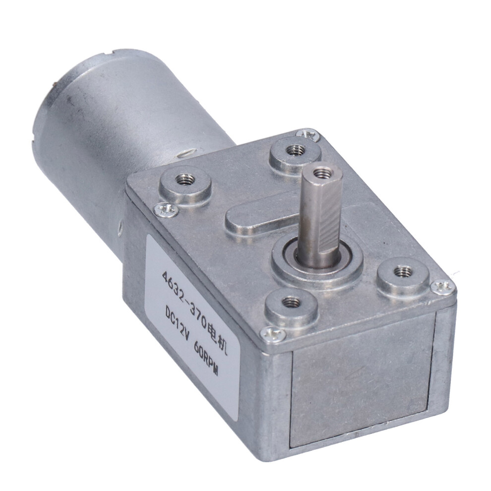 High Torque Dc12v 60Rpm Aluminum Worm Gear Motor 4632-370 4321358384632