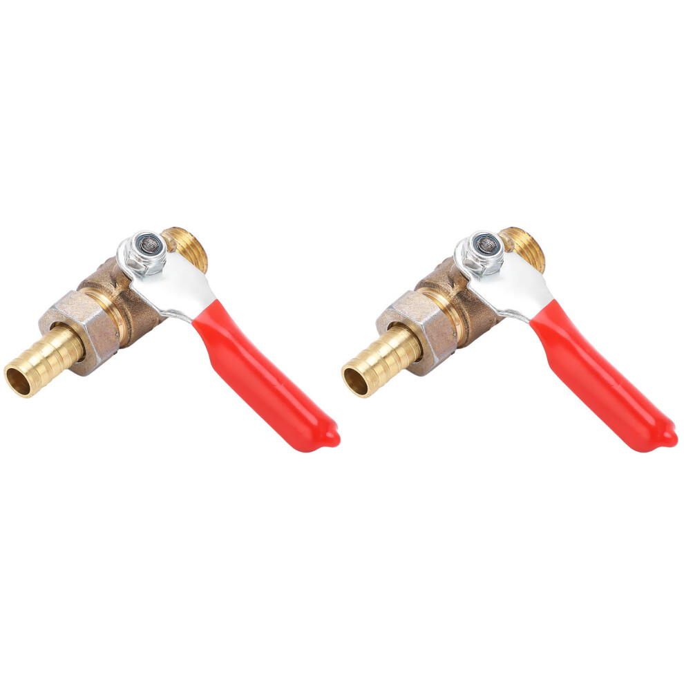 2Pcs 1/4 Brass Air Compressor Ball Valve Pneumatic, Durable & Corrosion Resistant 9381358385096