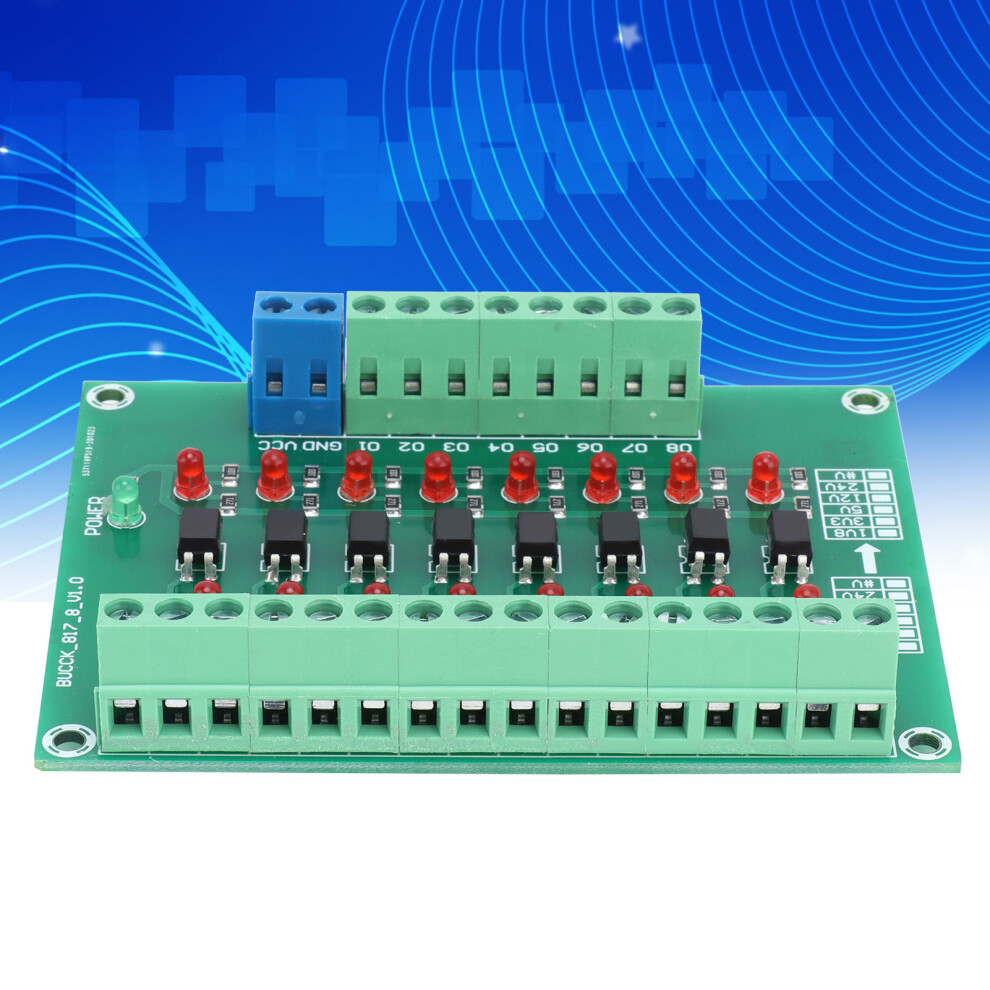 8 Channel Optocoupler Signal Converter Module 20Khz Frequency 12V To 3.3V 4051358385314