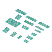 35 pièces de carte de prototypage SMT vers DIP 8-28 broches vertes