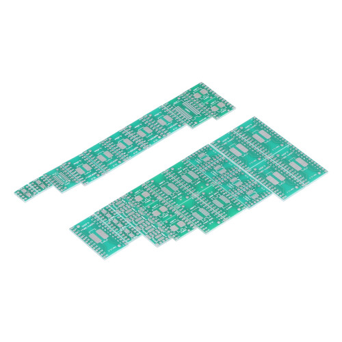 35 pièces de carte de prototypage SMT vers DIP 8-28 broches vertes 2