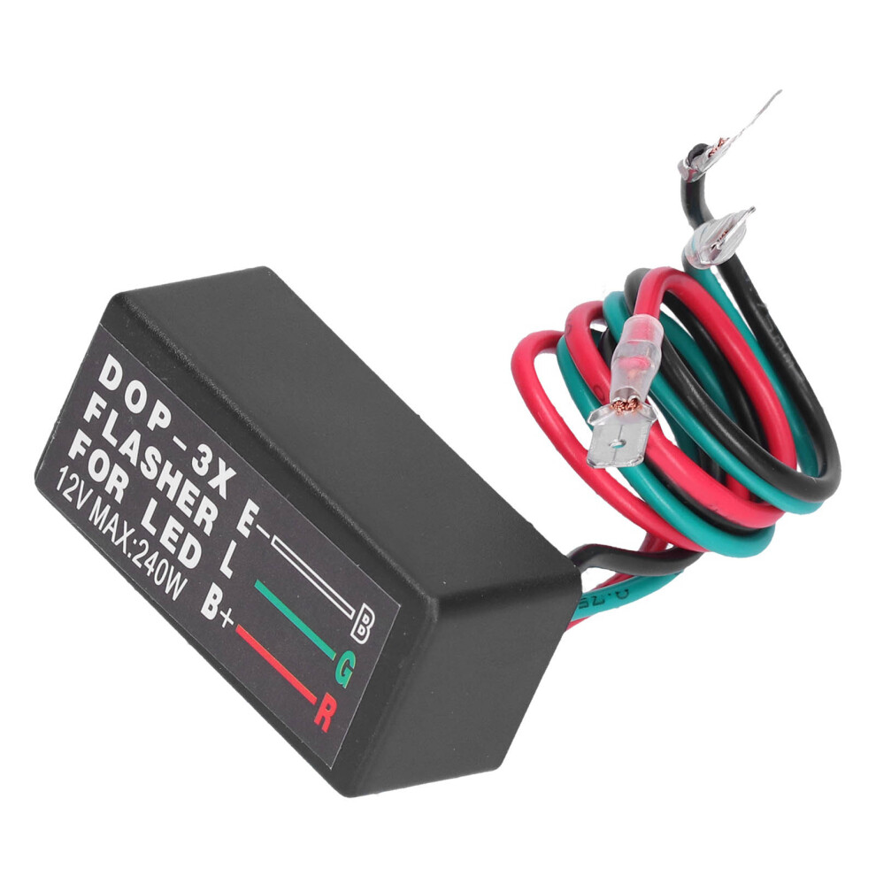 Universal Dopâ3X 12Vdc 20A Led Turn Signal Flasher Relay For Cars & Bikes 4671358386274