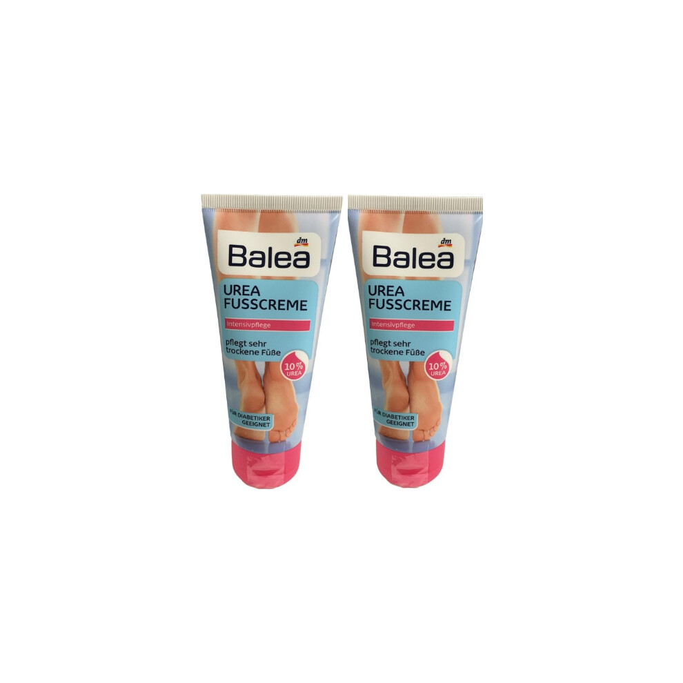 Cream Balea Urea Foot | Very Dry Feet & High-Performance Foot 10% Urea - 100Ml Tube (Pakc Of 2)
