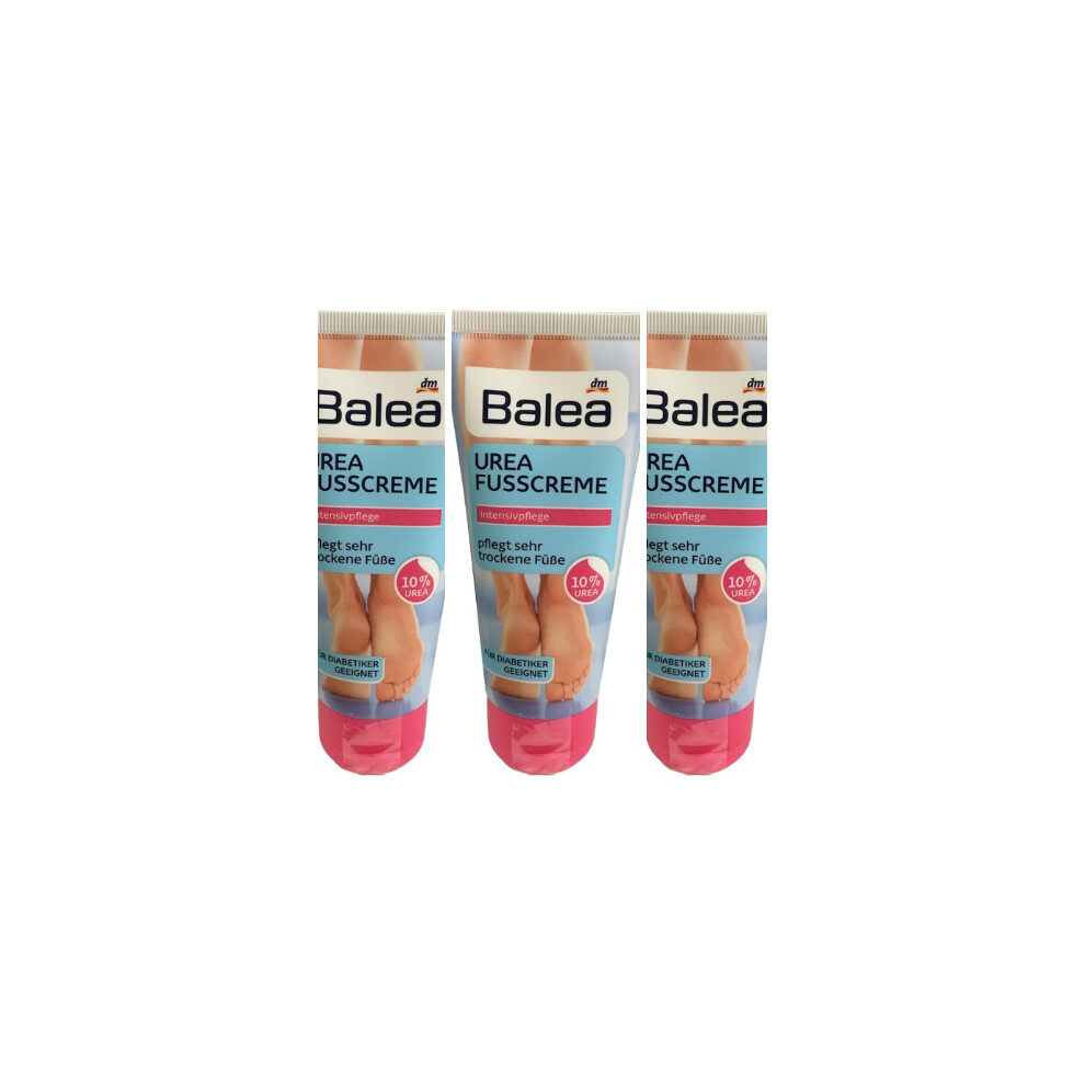 Cream Balea Urea Foot | Very Dry Feet & High-Performance Foot 10% Urea - 100Ml Tube (Pack Of 3)