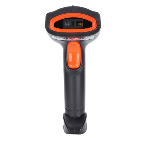 Handheld Wireless Barcode Scanner U2-W 2000mAh IP54 Dustproof Waterproof (Black Orange)