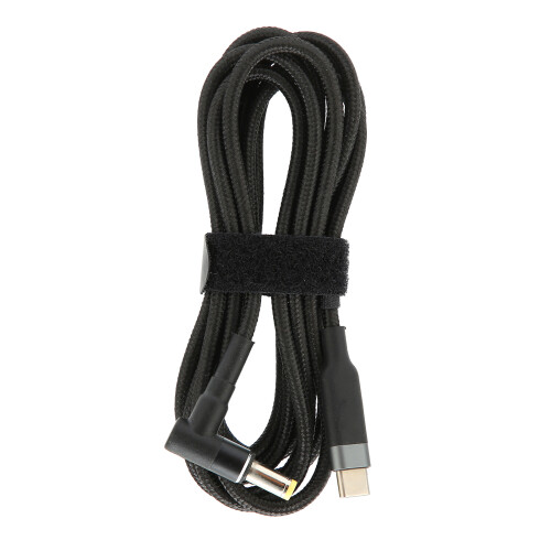 Cavo Type-C a DC 5,51,7 mm 100 W 3 m Nero 2