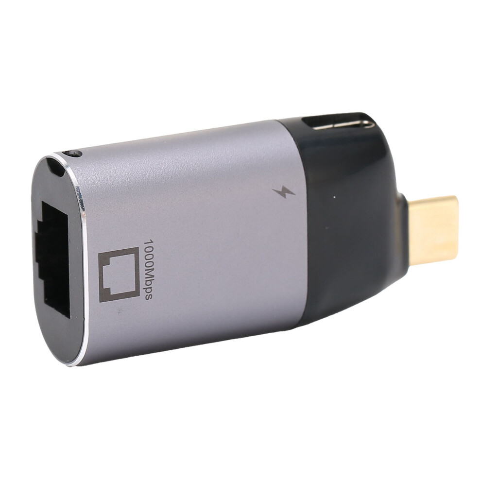Aluminum Alloy Usb-C To Rj45 Ethernet Adapter Pd3.0 Male To Female Converter 6901358387987