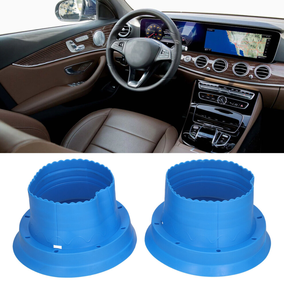 2Pcs Waterproof Audio Speaker Cover, Silica Gel Mount Pad, Universal Blue 4931358389829