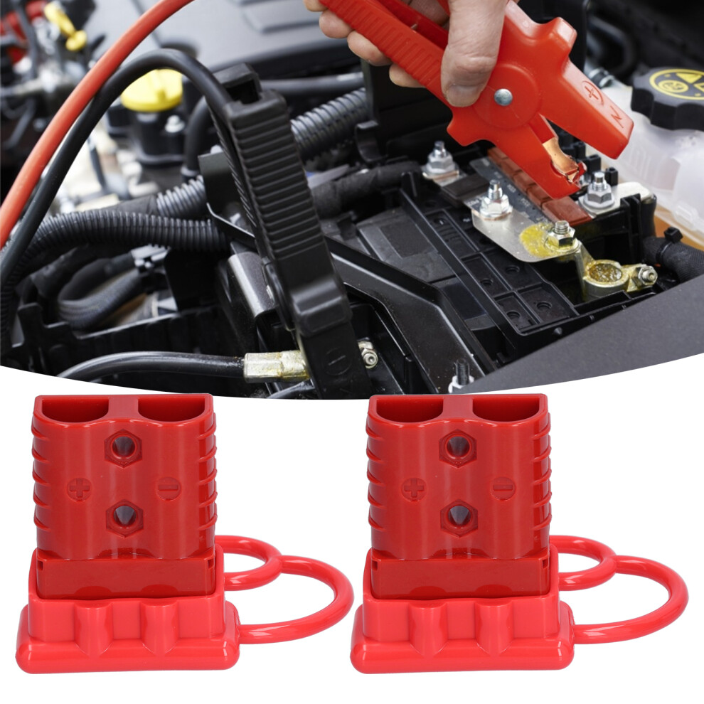 120A 600V Red Power Connector Durable Quick Disconnect Brass & Polycarbonate 4931358390955