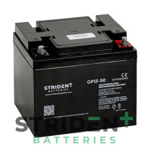2X StridentTM AGM GP12-50 Pair 12V 50Ah Batteries