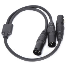 JD6074 XLR femmina a due XLR maschi 22AWG 0.5m