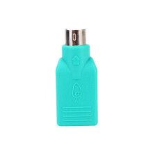 USB-Female-zu-PS2-Male-Konverteradapter für Tastatur und Maus - Schwarz