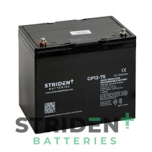 2X Pair StridentTM AGM GP12-75 12V 75Ah Batteries