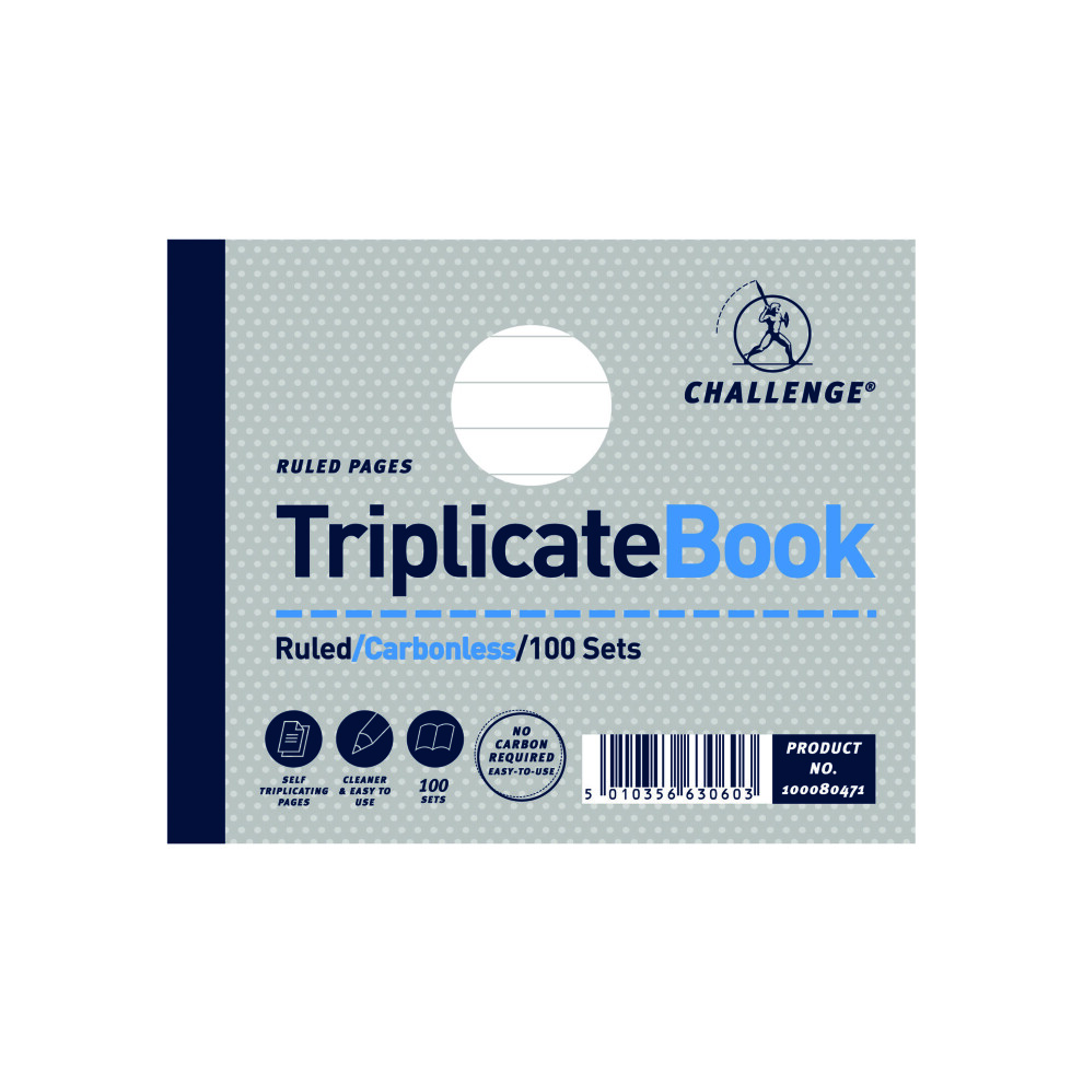Triplicate Ruled Books - 100 Sets - Pack of 5