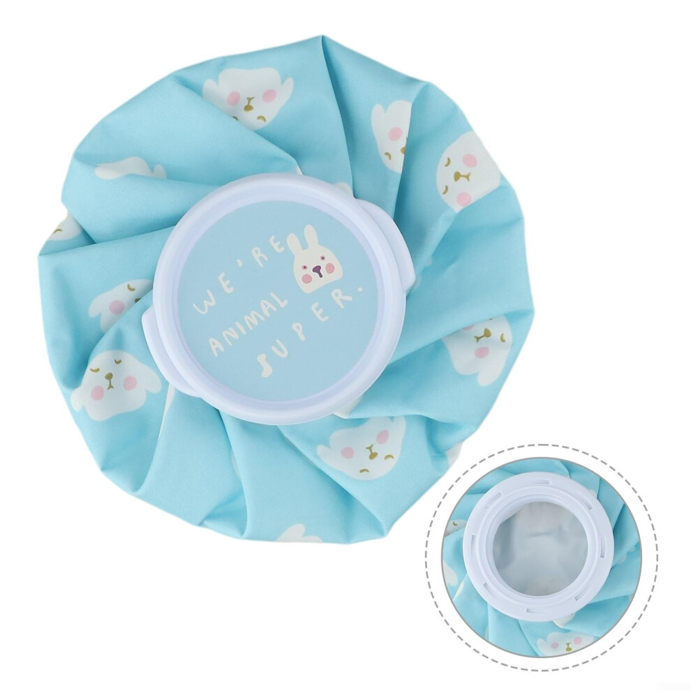 Blue Leak Proof Reusable Ice Cloth Bag For Cold And Hot Compress Physical Therapy Headache Relief And Muscle Soreness