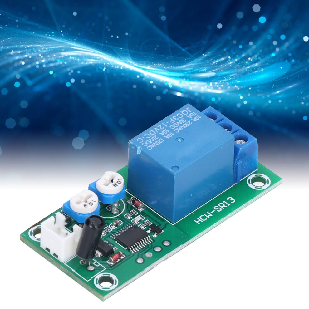 Dc 12V Adjustable Vibration Sensor Module With 240S Delay Relay Switch 9431358397138