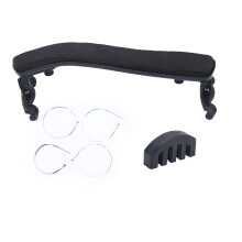 3 in 1 Violin Parts Kit with Shoulder Rest Mute and Accessories Compatible Size