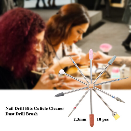 10 stücke Nagel Bohrer Bits Häutchen Reiniger 2