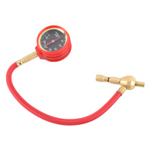 Hochpräzises Reifendruckmessgerät 0-70 psi mit Entluftventil, Gummischutz