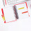 Mini-Etikettendrucker, tragbar, manuell, DIY, 8