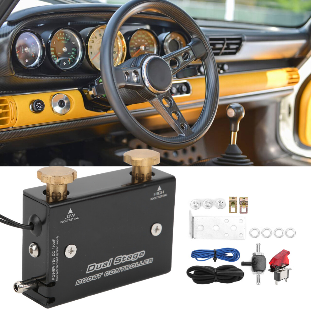 Aluminum Dual Stage Turbo Boost Controller Kit For 12V Cars 7901358401088