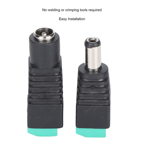 DC-Stecker/Muffe Netzadapter 5,5x2,1mm für CCTV, LED-Lichtleiste 2