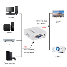 VGA zu HDMI Konverter Mini 1080P Adapter für Laptop PC DVD HDTV Projektor