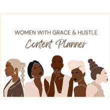 Women With Grace amp Hustle Content Planner by Brandy Matthews Paperba