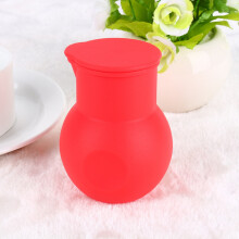 Weiches Silikon-Schokoladen-Topf-Form 100 ml Rot, 9,5x6,5 cm