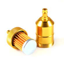 Motorcycle Dirt Bike Fuel Line Filter 1/4" 6mm Yellow CNC Aluminum