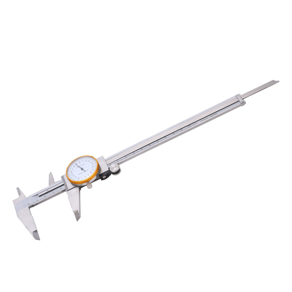 Steel Dial Caliper 0Â200Mm With Depth Rod, Silver, 0.02Mm Accuracy 8111358406733