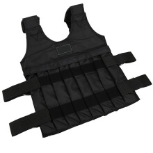 Verstellbarer 20 kg Gewichts-Neoprenweste, Schwarz, 60 cm x 42 cm Trainings-Weste