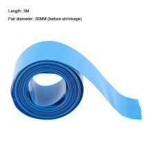 PVC-Ermiedungsschlauch 18650 18500 Batterie, 30MMØ18,5MM, 5M Blau