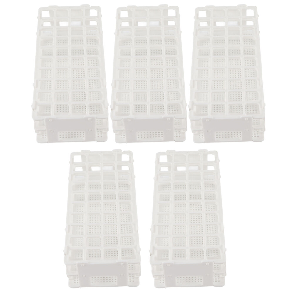 Lab Test Tube Rack 5-Set Detachable Holds 40 Tubes 20X20mm Space Saving 9471358408489