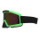 Green Motorcycle Goggles with Scratch Resistant Clear Vision Lens 1